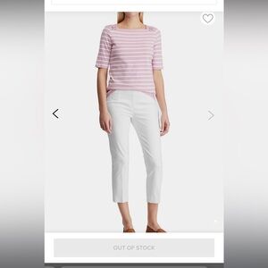 Chaps Perfectly Polished “Super Stretch” Capri Slimming Pants- white